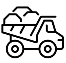 Usługi transportowe kruszyw i sprzedaż - ikona